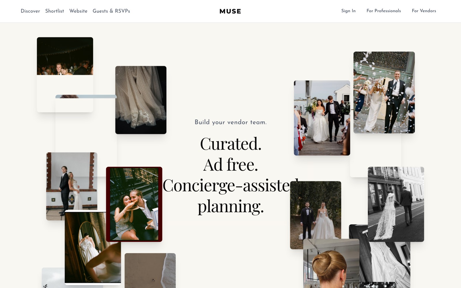 Náhled webu Plan with Muse