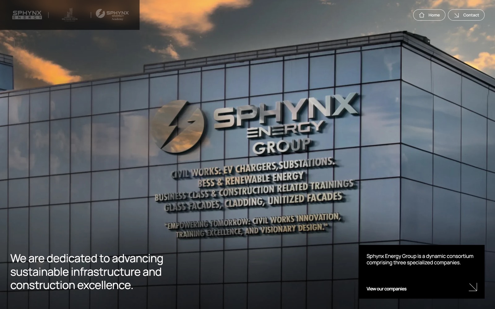 Náhled webu Sphynx Energy Group