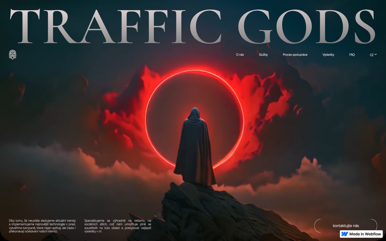 Náhled webu Traffic Gods